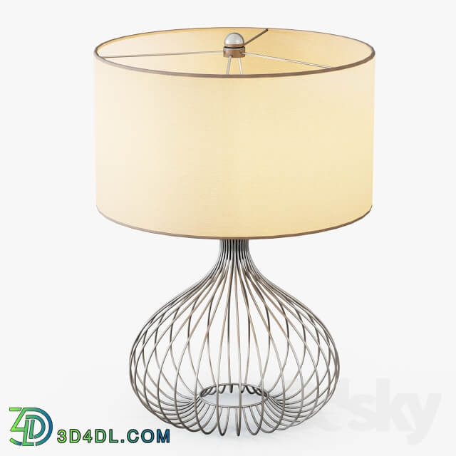 Nickel Wire Table Lamp