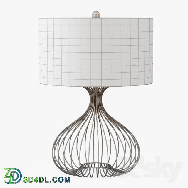 Nickel Wire Table Lamp