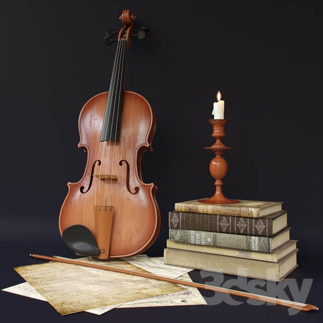 Decorative set of Violin 