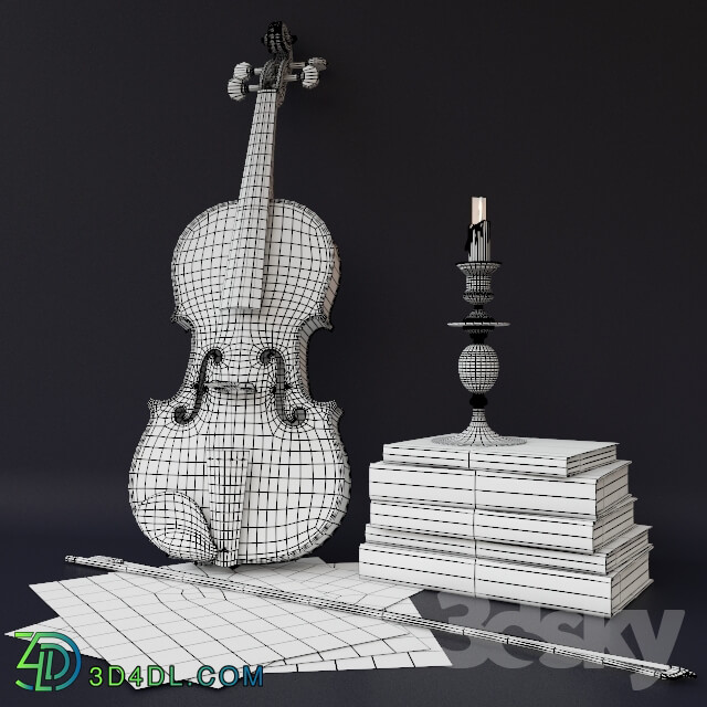 Decorative set of Violin 