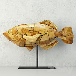 Other decorative objects Driftwood Mosaic Fish Palecek 