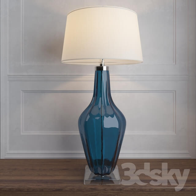 Jewel Glass Lamp Sapphire