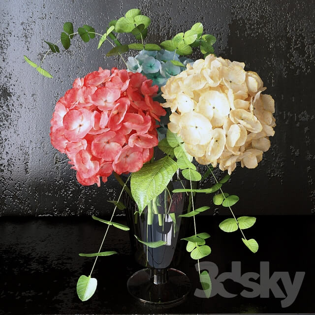 Hydrangea bouquet 3D Models