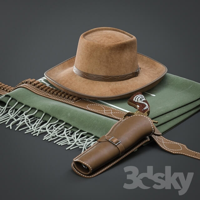 A set of Clint Eastwood Miscellaneous 3D Models