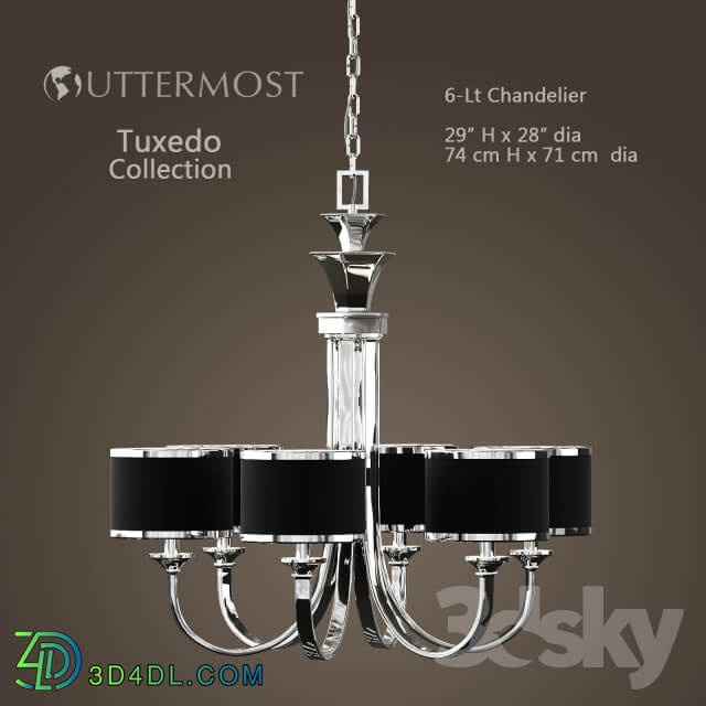 uttermost Tuxedo Pendant light 3D Models