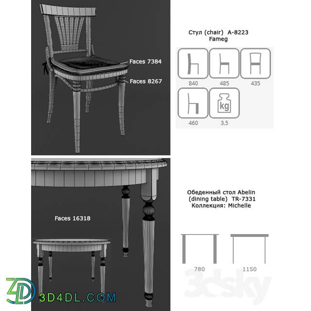 Table Chair Dining group