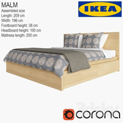 Bed ikea bed malm 
