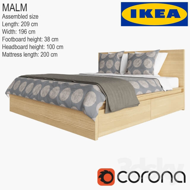 Bed ikea bed malm