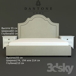 Bed dantone bed and nightstand 