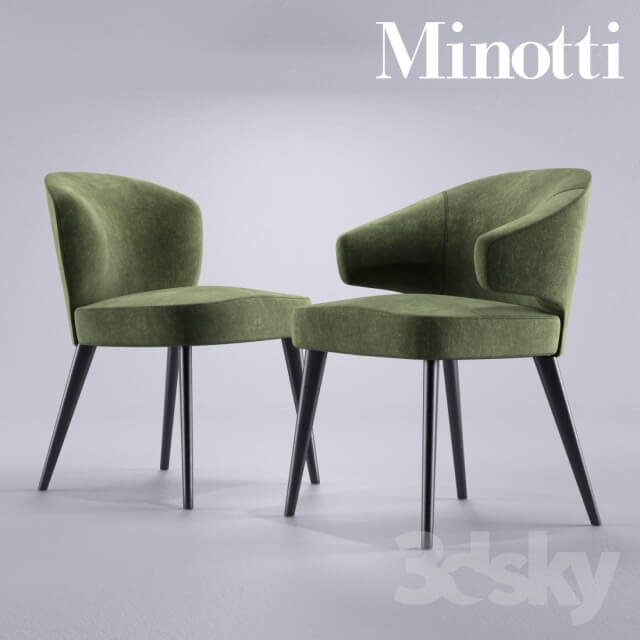 Minotti Aston Dining chairs Poltroncina