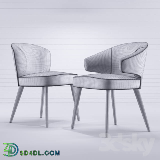 Minotti Aston Dining chairs Poltroncina