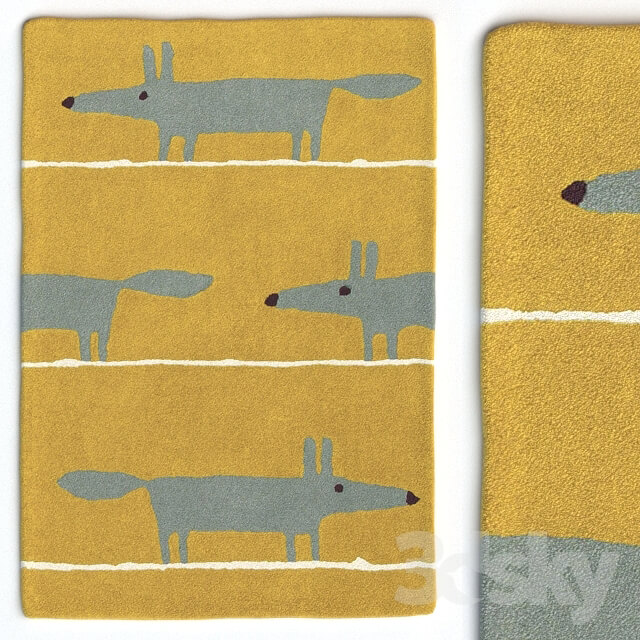 Miscellaneous Carpet Scion Mr Fox Mustard Rug