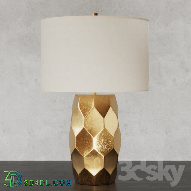 Pottery Barn VINCE Faceted Table Lamp