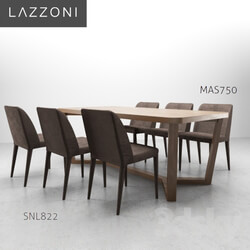 Table Chair Lazzoni MAS750 SNL822 