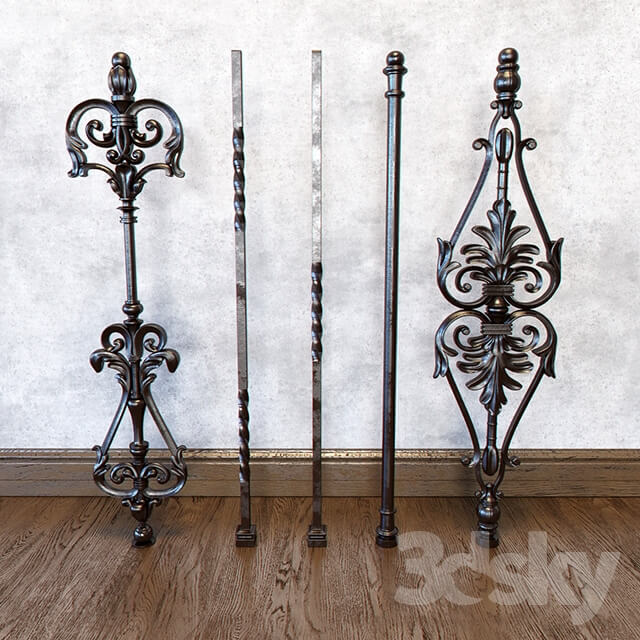Staircase Forged elements balusters