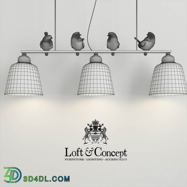 HANGING LAMP PROVENCE BIRD PENDANT LINE 3