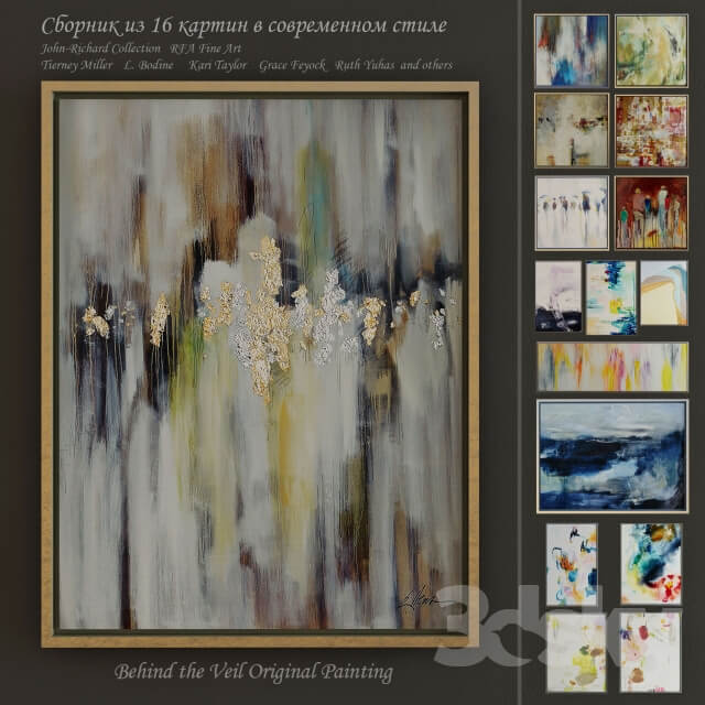 The collection of contemporary paintings set 2 