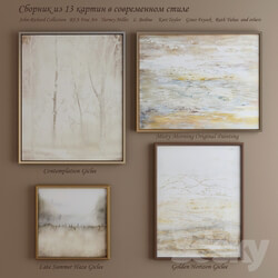 The collection of contemporary paintings set 3  