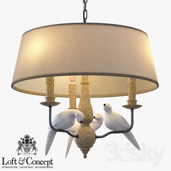 Suspension Norman Bird Chandelier Round Pendant light 3D Models 