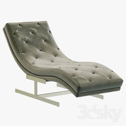 RH Modern Royce Leather Chaise 