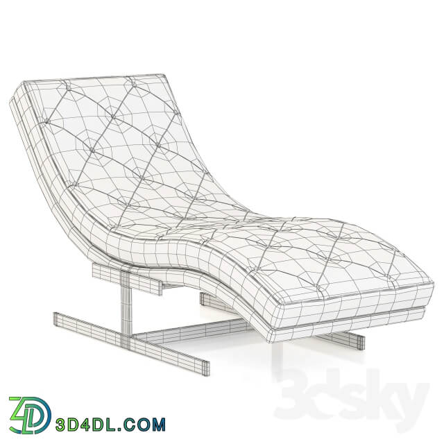 RH Modern Royce Leather Chaise