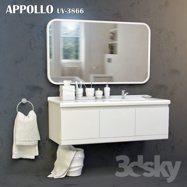 Sink and mirror APPOLLO UV 3866.