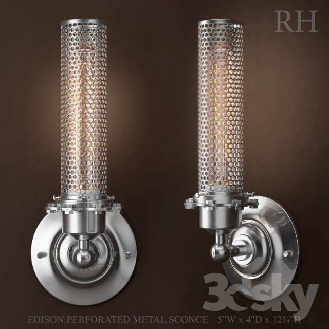 EDISON PERFORATED METAL SCONCE 3D Models