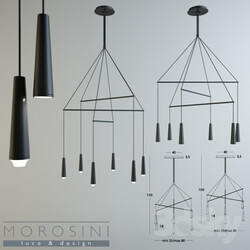 Lamps Morosini Mikado LA 6 Pendant light 3D Models 