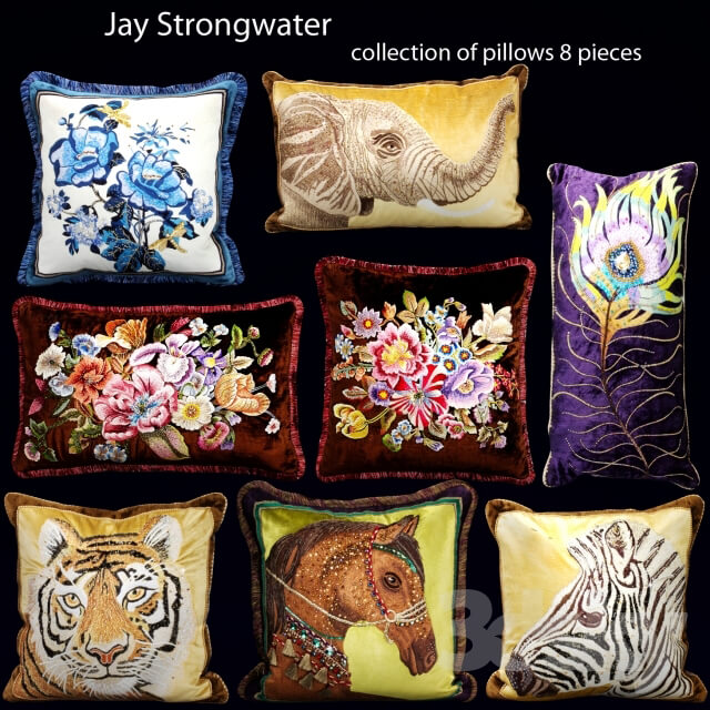 The collection of pillows from Jay Strongwater