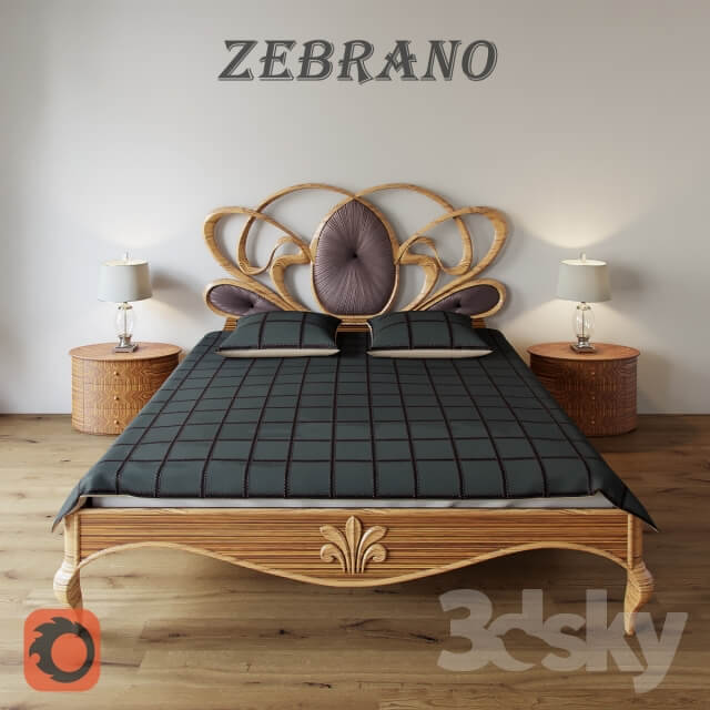 Bed Zebrano