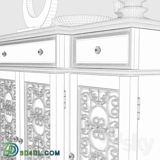 Sideboard Chest of drawer Ellie Scrolls Sideboard