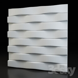 Brick 3d plaster panel 
