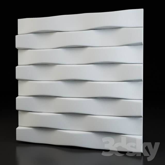 Brick 3d plaster panel