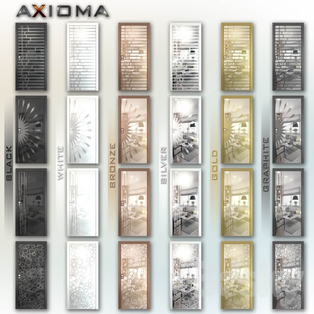 Mirrored doors Axioma set 1 