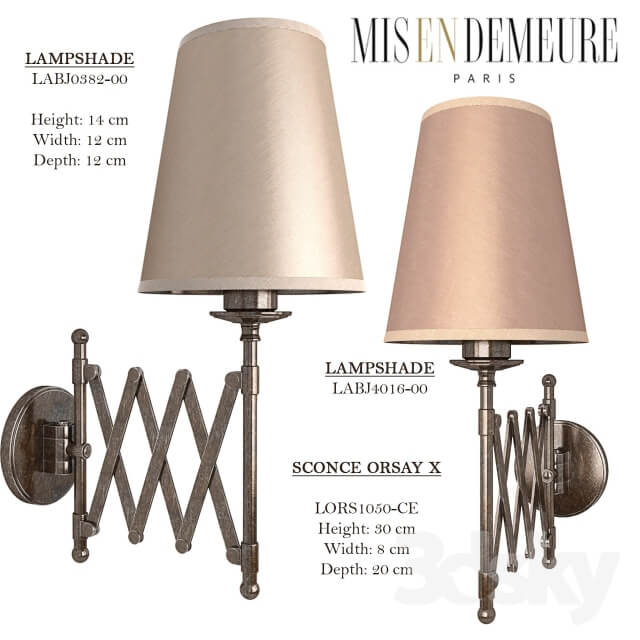 SCONCE ORSAY X Mis en Demeure