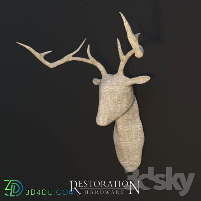 Other decorative objects RH. DEER HEAD