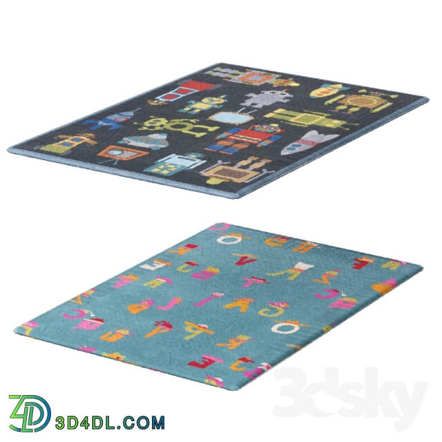 Miscellaneous Collection of children 39 s rugs 2