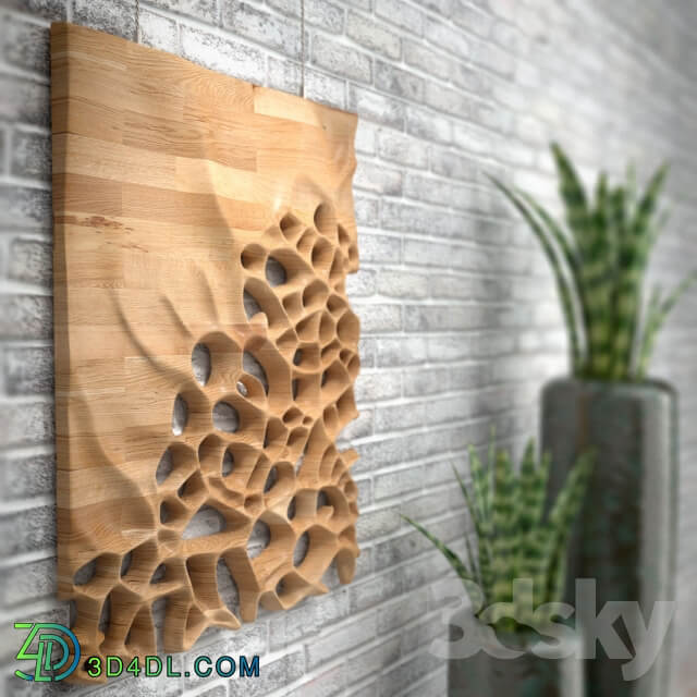 Other decorative objects 3D CNC milled Maple wood