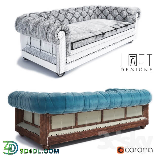 Loft design sofa 3663