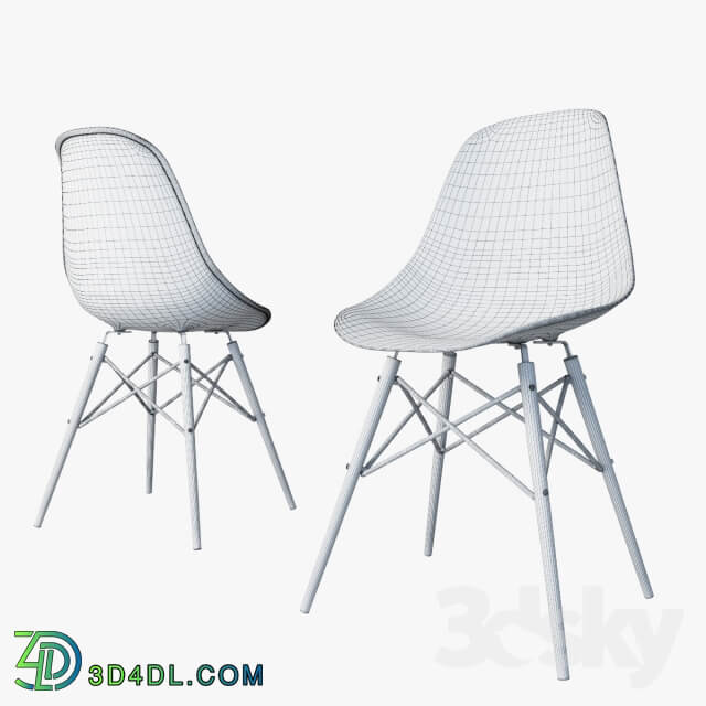 Chair Vitra DSW Eames Plastic Side