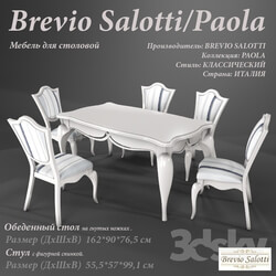 Table Chair Dining group Brevio salotti paola 
