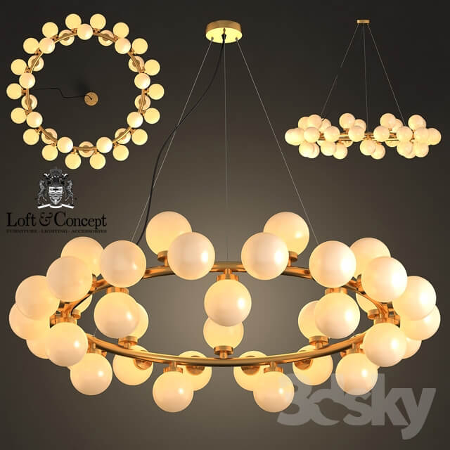 Chandelier Milk Bubble Round Chandelier