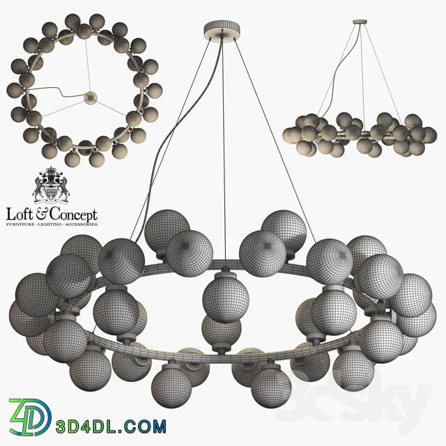 Chandelier Milk Bubble Round Chandelier