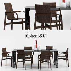 Table Chair Molteni Who Chair and Diamond Table 