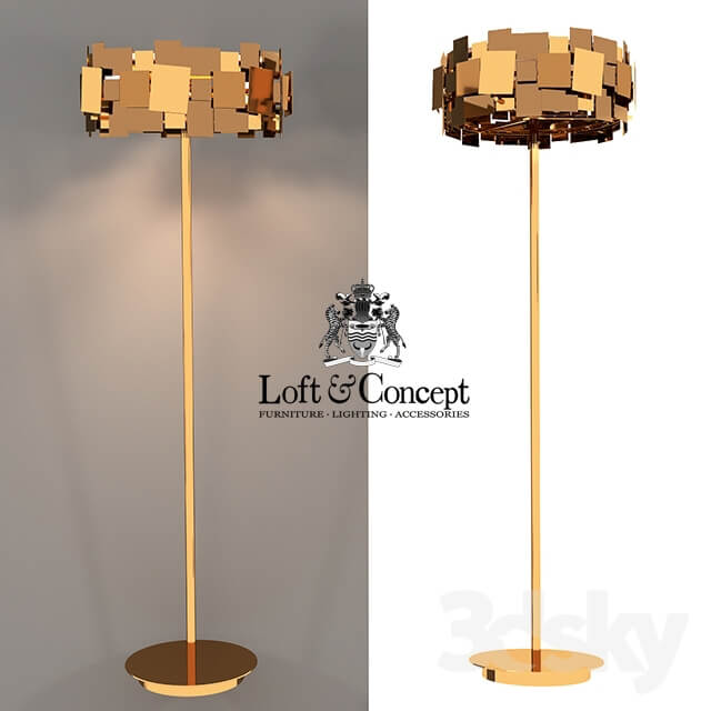 Floor lamp GOLD PLATE FLOOR LAMP