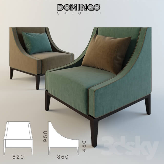 Armchair Domingo Salotti Sikka chair