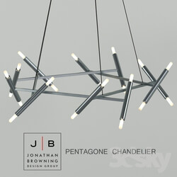 Chandelier Jonathan Browning Pentagone 