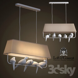 Chandelier Bird 5 Pendant light 3D Models 