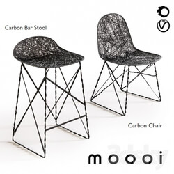 Moooi Carbon Chair amp Carbon Bar Stool 