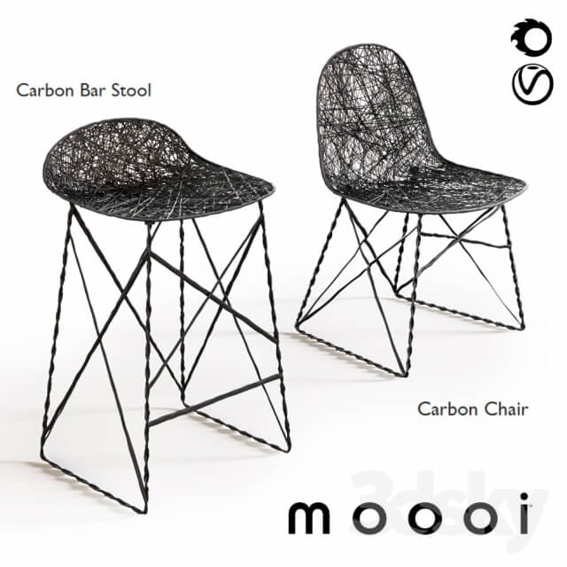 Moooi Carbon Chair amp Carbon Bar Stool